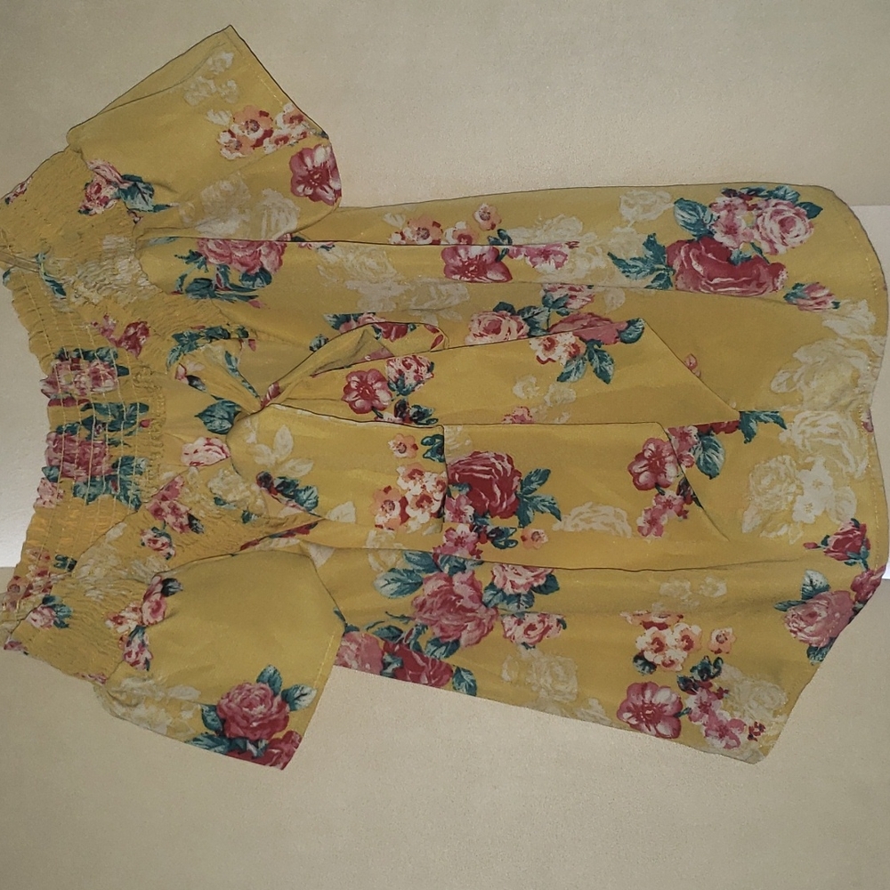 Off the shoulder floral top
